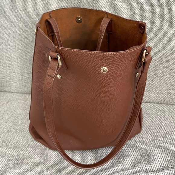 Montana West Brown Leather Tote Spacious Design - Picture 4 of 16